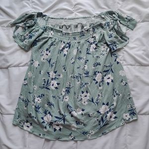 American Eagle Soft & Sexy floral shirt